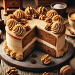 Recipe for coffee and walnut cake Mary Berry