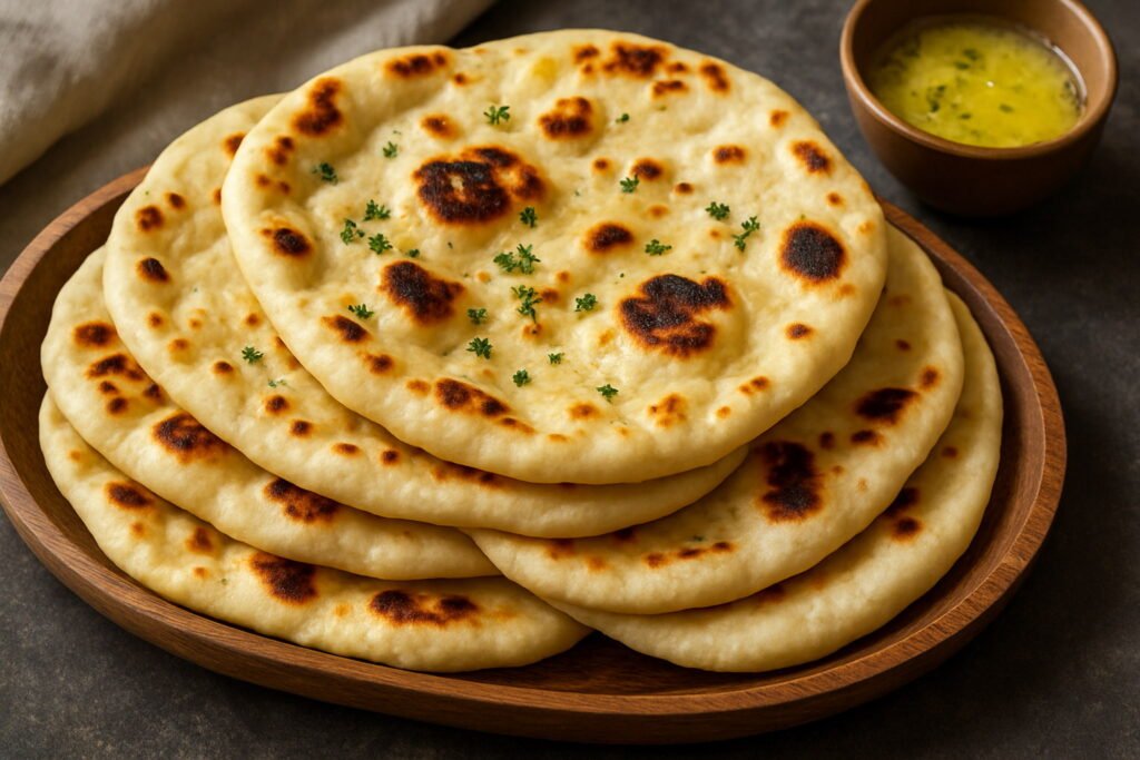 vegan naan indian flatbread super soft easy recipe