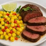 Pan-Seared Tenderloin Recipe Paired with Pineapple Mango Salsa