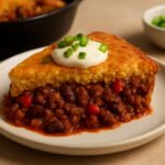 Cornbread Topped Chilli Pie Chile Madness Recipe